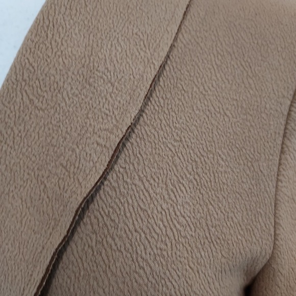 NEW Rielle Beige Faux Leather Long Open Coat Size L - Picture 4 of 12